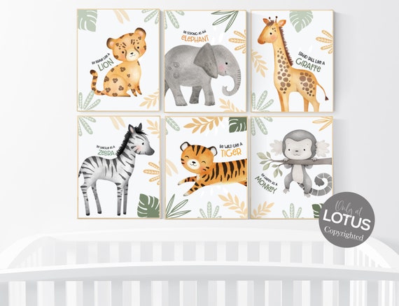 Safari nursery decor, nursery wall art animals, safari nursery prints, Boho Nursery Prints, Safari Nursery Prints, Boho Nursery Wall Art