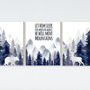 Woodland Nursery Decor, Baby Boy Nursery, Mountain Nursery, Adventure Awaits Print, Nursery decor boy, woodland nursery