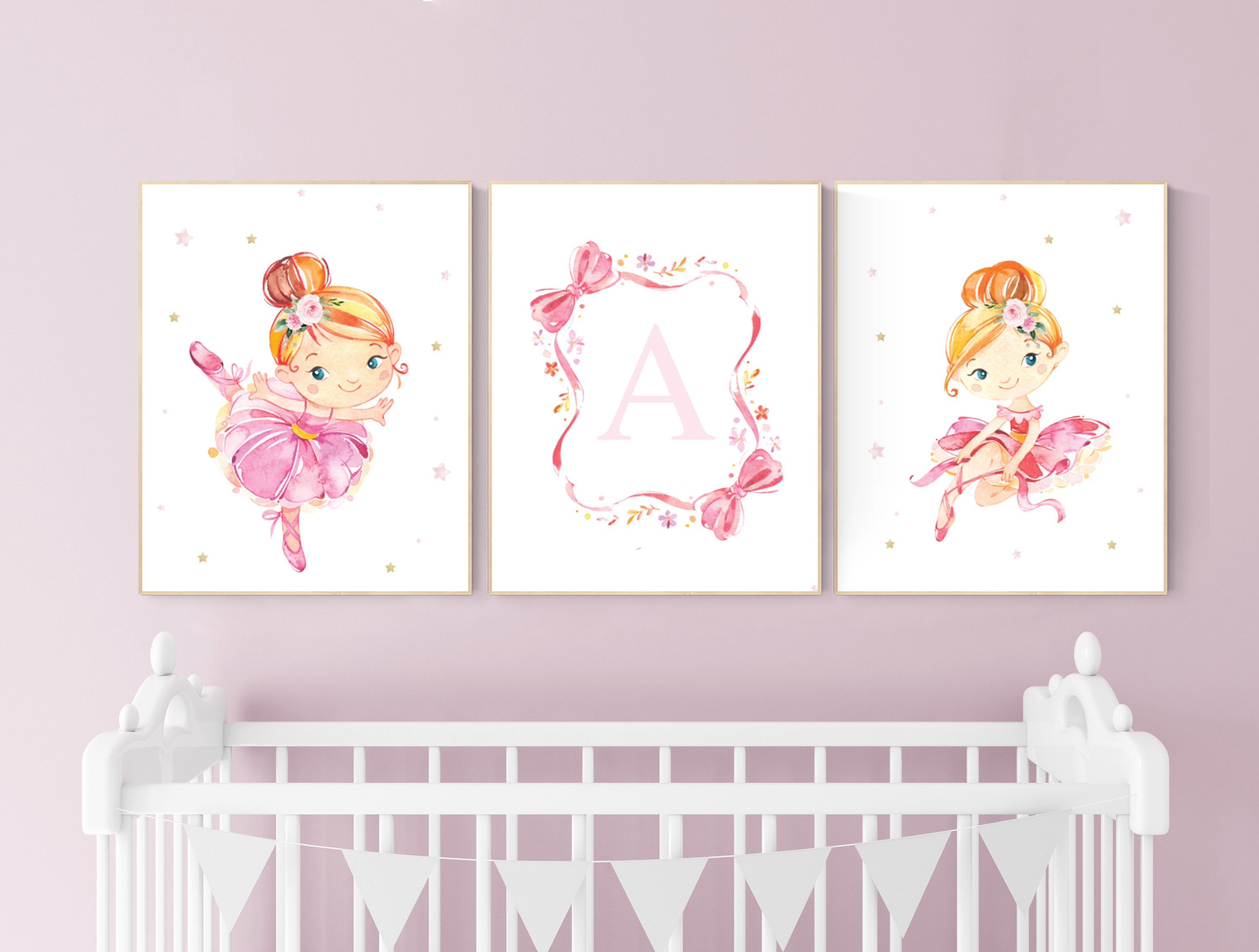 Ballerina wall art nursery