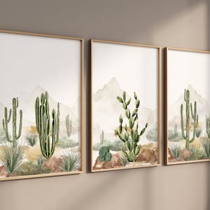 Boho Kinderzimmer Dekor, Kaktus Kinderzimmer Drucke, Boho Kinderzimmer Drucke, Kaktus Wandkunst, Kaktus Kunstdruck, Kinderzimmer Dekor, 3er-Set Kinderzimmer Drucke