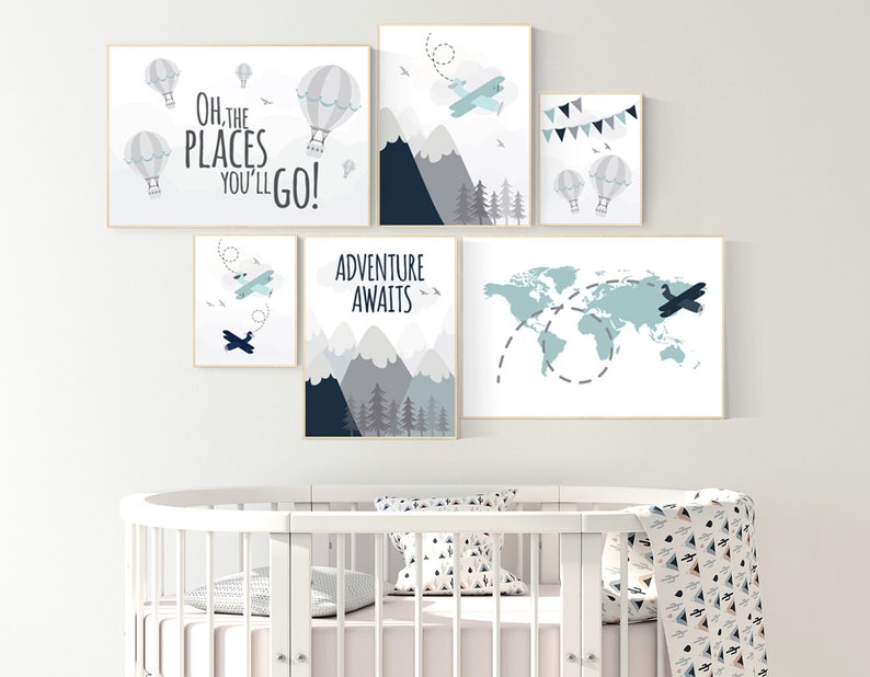 Adventure Nursery Decor Nursery Decor Boy Adventure Nursery Etsy
