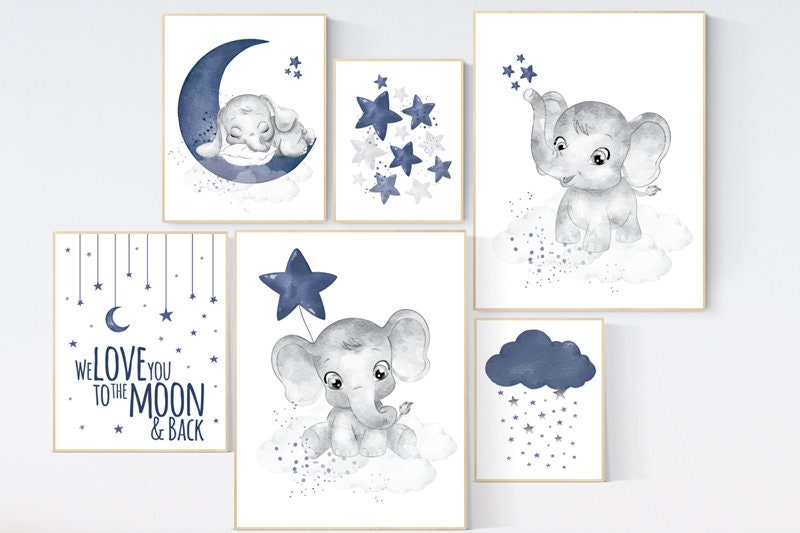 elephant nursery decor boy