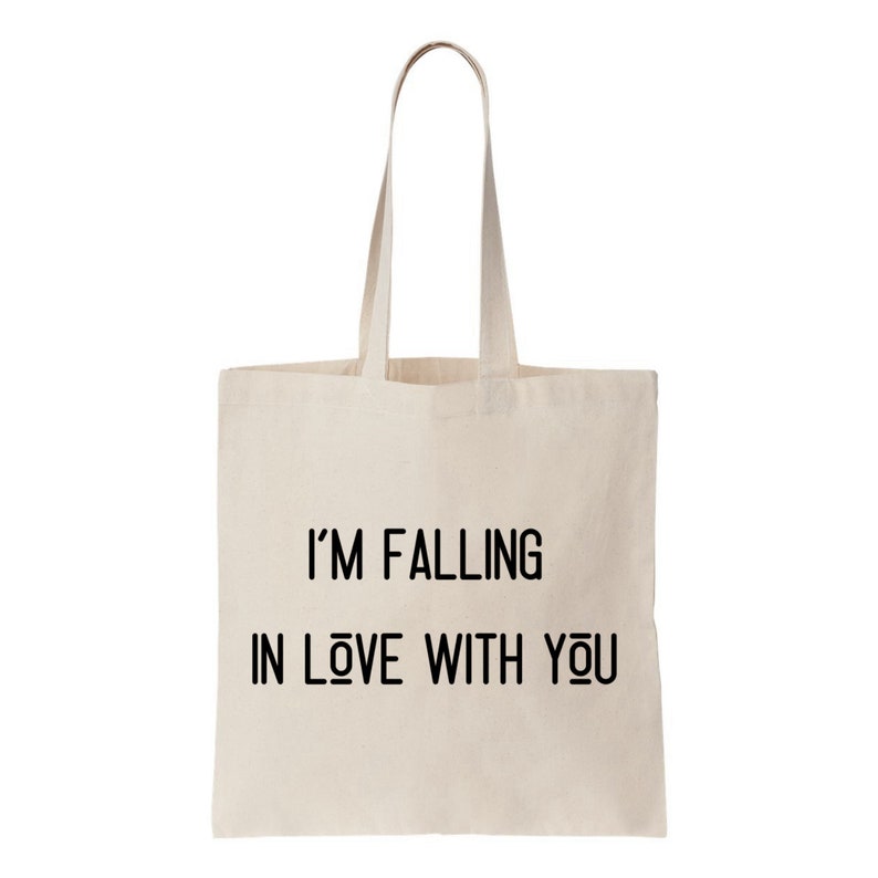 Shopping Grocery Bag Beach Bag The Bachelor TV Cotton Canvas Tote Bag Book Bag Re-Usable I/'m Falling In Love With You Eco Friendly