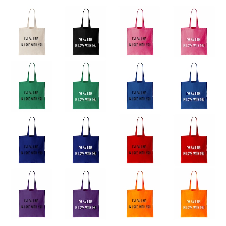 Shopping Grocery Bag Beach Bag The Bachelor TV Cotton Canvas Tote Bag Book Bag Re-Usable I/'m Falling In Love With You Eco Friendly