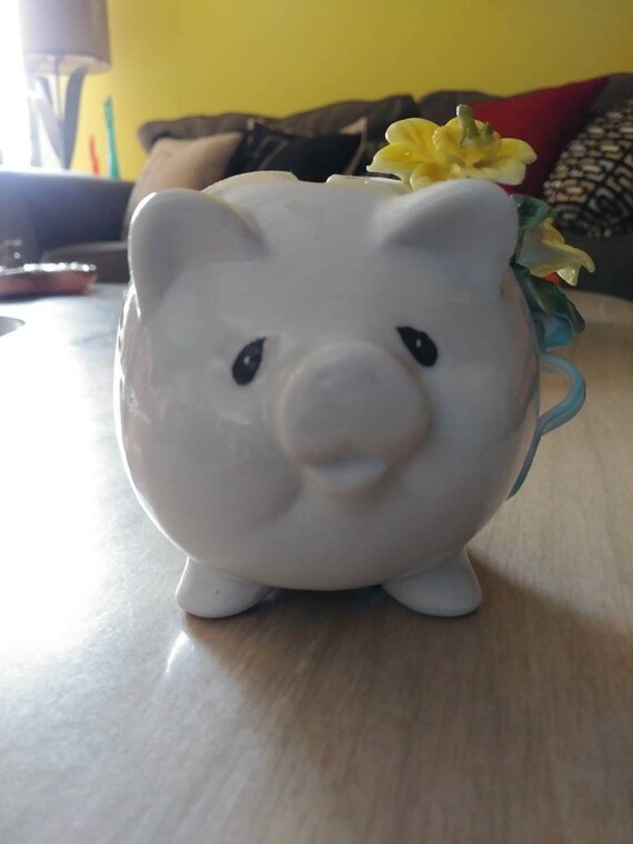 Hecho A Mano Casa de Muñecas en Miniatura de Cerámica Alcancía