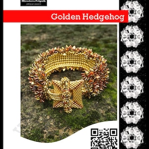 Golden Hedgehog/ Tutorial/ PDF/ Material list with colors numbers/ ENGLISH image 1