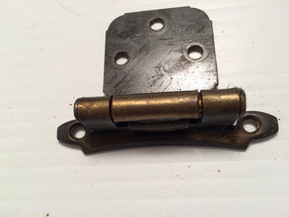 Pairs Of Antique Brass Cabinet Hinges With Screws Etsy image 0 - Pairs Of Antique Brass Cabinet Hinges With Screws Etsy