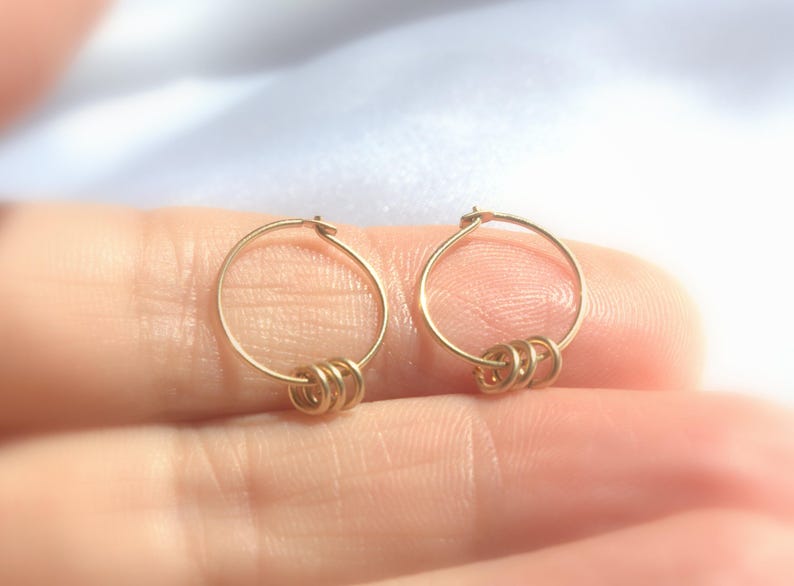 Gold Hoops Thin Gold Hoops Gold Filled Hoops Tiny Gold Etsy