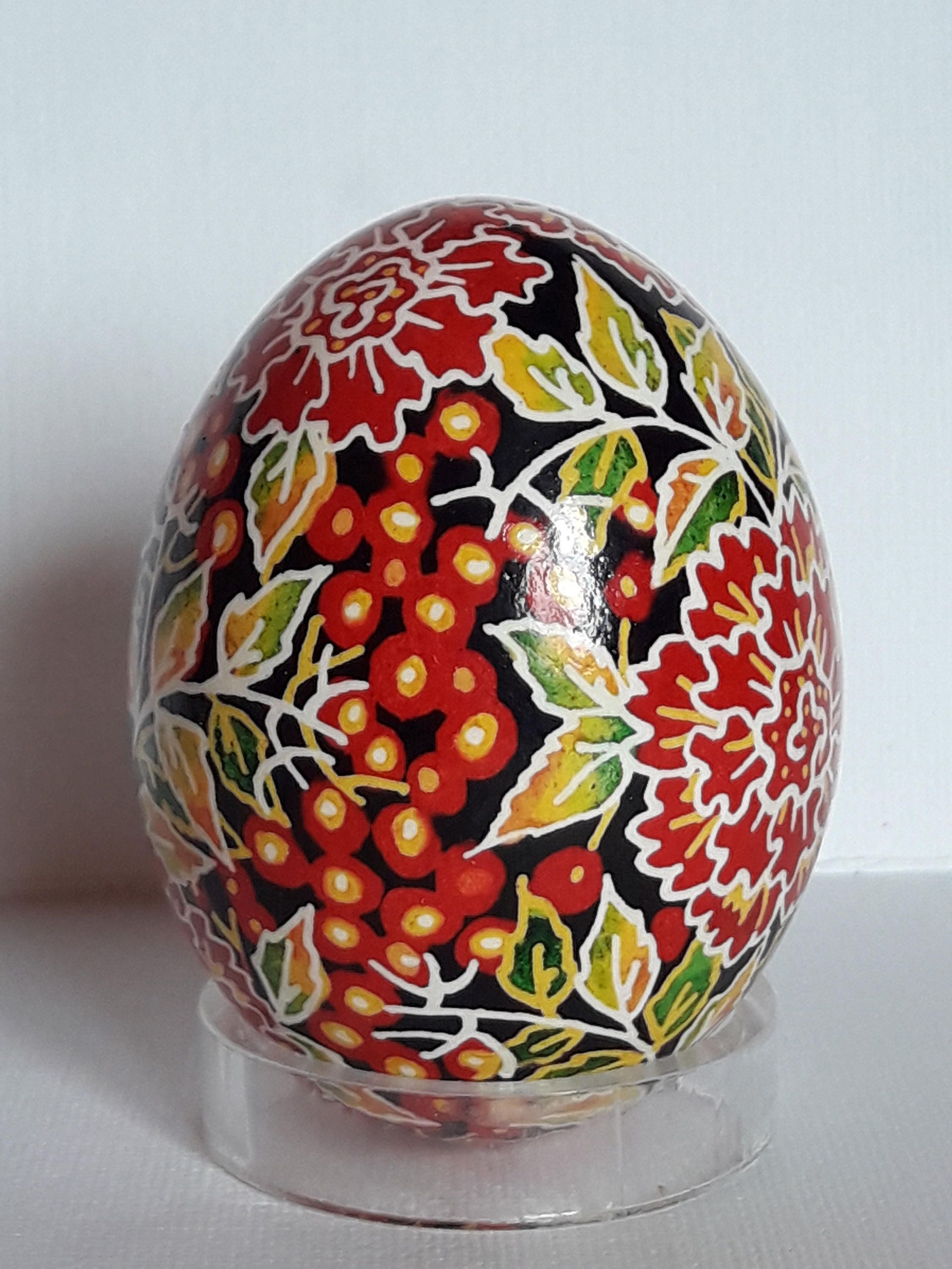 Traditional Ukrainian Easter egg. Handmade. Painting with wax. Etsy