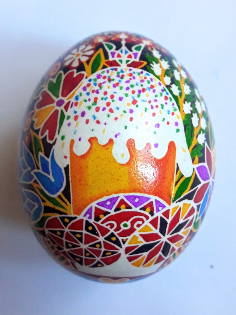 Traditional Ukrainian Easter egg. Handmade. Painting with wax. | Etsy