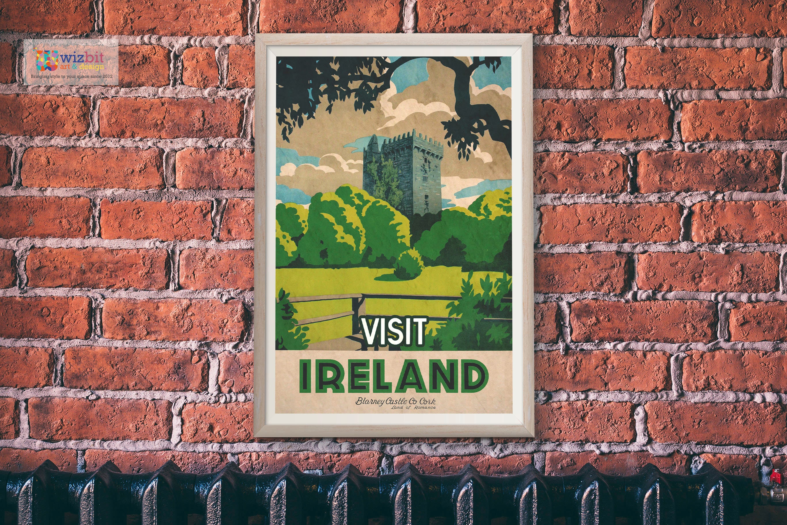 Visit Ireland County Cork Vintage Travel Poster Etsy