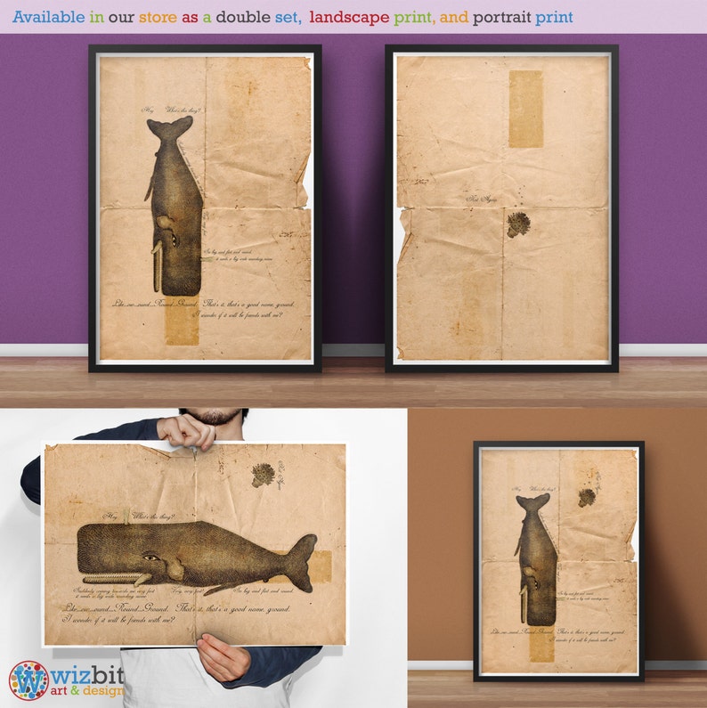 Hitchhiker's Guide to the Galaxy Whale and Petunias Etsy