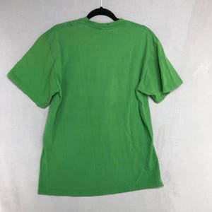 St Patricks Day Tee, Retro Green Beer T shirt, Upcycled Size L Tee, Beer Tee, St Paddys Party Tee, Shamrock T shirt Unique Gift for Him image 4