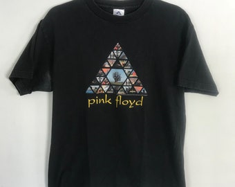 Vintage Pink Floyd T shirt, 80's Band Shirt,  Size M Black Tee, Upcycled Concert Tee, Gift for Dad, EUC Tee