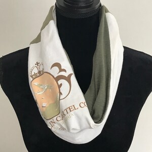 Stoner sjaal Camo groen Infinity sjaal Columbia kartel Trendy katoenen sjaal lente groene sjaal Pot minnaar sjaal unieke vriendin cadeau