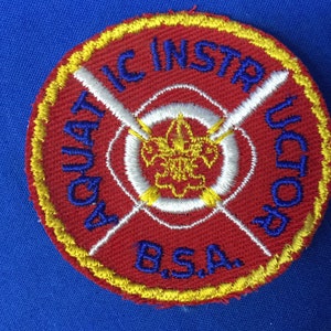 Écusson Boy Scout Aquatic Instructor B.S.A
