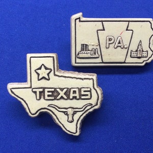 Boy Scout Pennsylvania or Texas Vintage Neckerchief Slides
