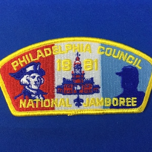 Boy Scout CSP 1981 Philadelphia Council National Jamboree JSP Shoulder Patch