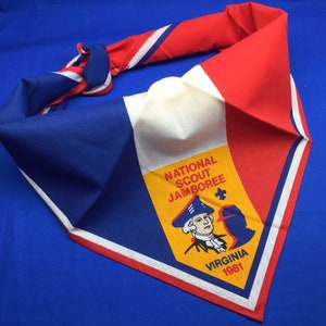 Vintage Boy Scout Halstuch Original vom National Jamboree 1981