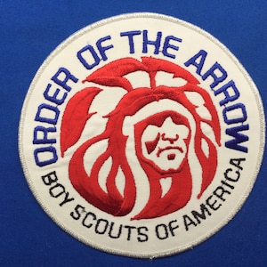 Vintage Boy Scout Order Of The Arrow Jacket Patch - MGM Style Indian