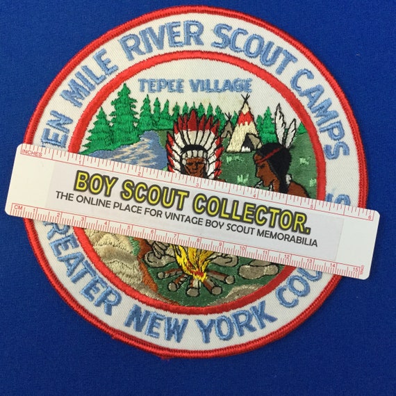 Boy Scout Ten Mile River Scout Camps Jacket Patch… - image 2