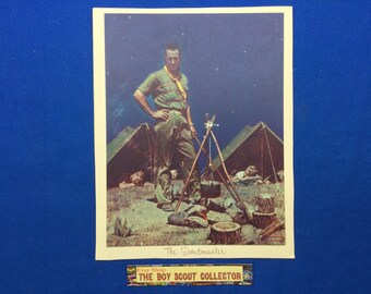 Norman Rockwell Mini Boy Scout Print The Scoutmaster