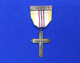 Boy Scouts Of America Vintage Ad+Altare+Dei Catholic Religious Award Medal