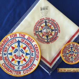 Boy Scout 1997 National Scout Jamboree Set Neckerchief, Pocket & Jacket Patches