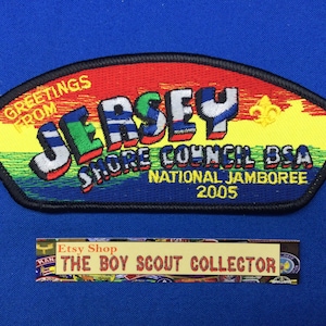 Boy Scout CSP 2005 Jamboree Greeting From Jersey Shore Council BSA Shoulder Patch