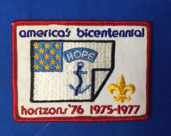 Distintivo del bicentenario degli scout americani "Horizons '76" (1975-1977)