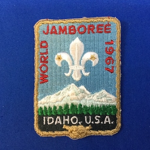 Boy Scout 1967 World Jamboree Original Participant Pocket Patch Idaho, U.S.A.