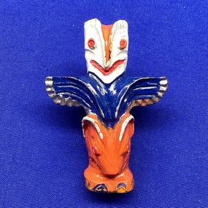 Boy Scout 1960's Indian Totem Pole Neckerchief Slide Neal Slide