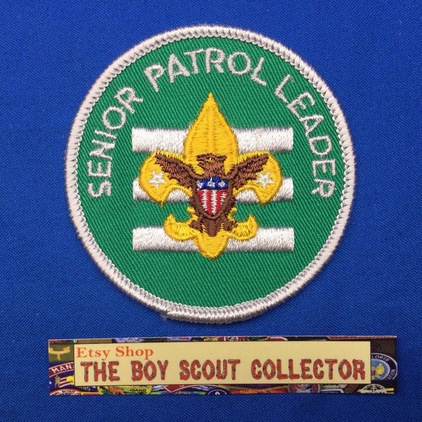 Boy Scout Senior Patrol Leader Patch Cir: 1970's