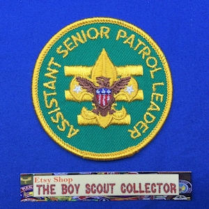 Boy Scout Assistant Senior Patrol Leader Patch Cir: 1970's