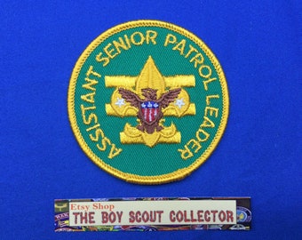 Boy Scout Assistant Senior Patrol Leader Patch Cir: 1970's