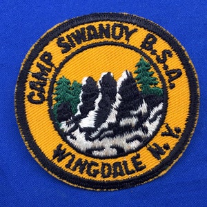 Boy Scout des années 50, Camp Siwanoy B.S.A. Écusson Wingdale N.Y.