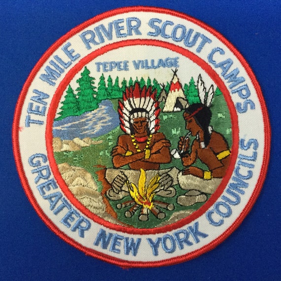 Boy Scout Ten Mile River Scout Camps Jacket Patch… - image 1