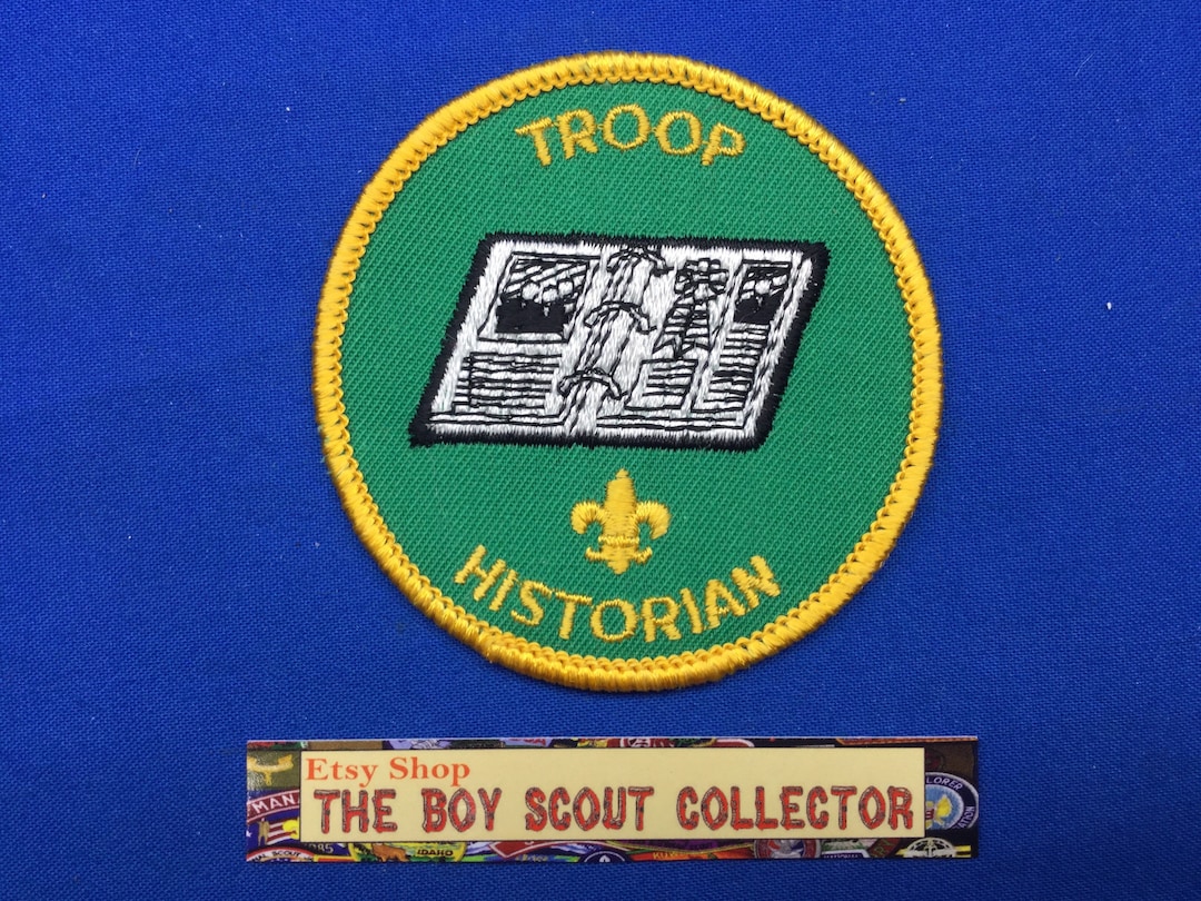 Boy Scout Troop Historian Position Shoulder Patch Etsy
