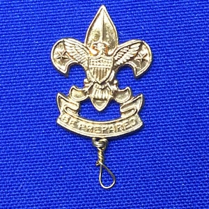 Boy Scout Logo Scout Zeichen werden flache Rückseite Pin für individuelle Montage