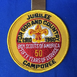 Boy Scout 1910-1960 50-jähriges Jubiläum Jubiläum Camporee Patch für Gott und Vaterland
