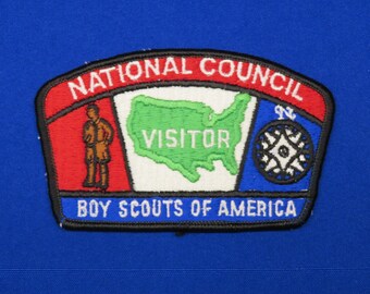Boy Scouts Of America CSP National Council Visitor Shoulder Patch 1970's From New Jersey