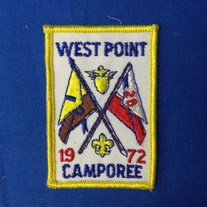 Parche del Camporee de West Point de los Boy Scouts USMA 1972 BSA