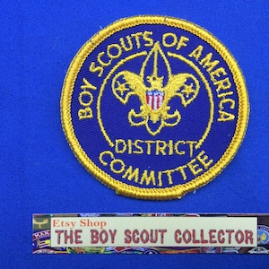 Boy Scout 1960&#39;s District Committee Adult Position Patch