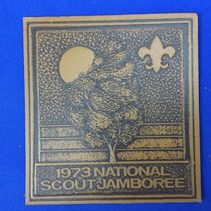 Boy Scout Leather Jacket Patch 1973 National Scout Jamboree