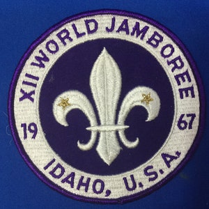 Boy Scout 1967 XII World Jamboree Back Patch Idaho, U.S.A.