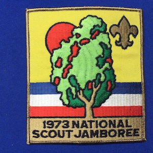 Boy Scout 1973 National Scout Jamboree Original Participant Jacket Patch BSA