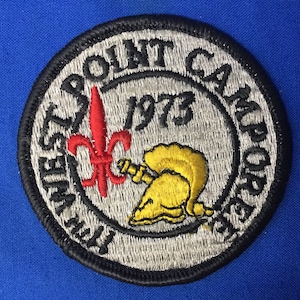Parche del Camporee de West Point de los Boy Scouts USMA 1973 BSA