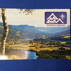 Boy Scout 1975 14th World Jamboree Postcard  NordJamb 75
