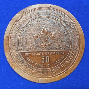 Boy Scout Leather Jacket Patch 1960 National Scout Jamboree Colorado Springs