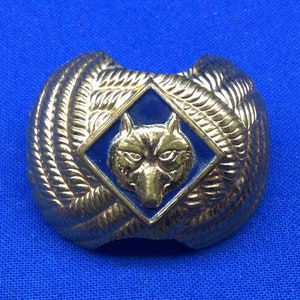 Cub Scout Standard Neckerchief Slide With Wolf